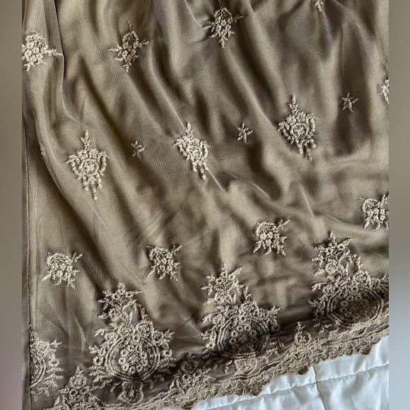 Amichi Large Brown Chiffon Dress - Picture 4 of 5